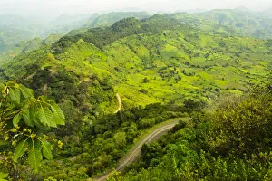 Amhara Prints: Landscape in Simien Mountain, Ethiopia