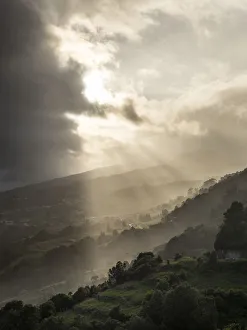 Images Dated 30th May 2019: Landscape on the southern coast near Ribeira Seca. Sao Jorge Island, Azores, Portugal