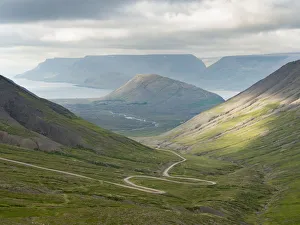Landscape on the Thingeyri peninsula, northwest Iceland