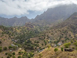Settlement Prints: Landscape west of Assomada (Somada). Santiago Island, Cape Verde
