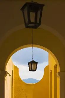 Sancti Spiritus Prints: Lantern with arch gate, Trinidad, UNESCO World Heritage site, Cuba