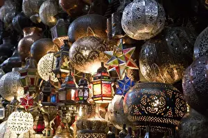 Images Dated 24th March 2011: Lanterns for sale in the Souk, Marrakech (Marrakesh), Morocco