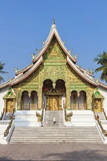 Buddhism Prints: Laos, Luang Prabang. Wat Ho Pha Bang, Royal Palace