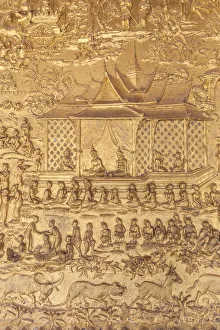 Laos, Luang Prabang. Wat Pa Huak exterior