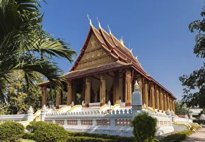Vientiane Prints: Laos, Vientiane. Haw Pha Keo, National Museum of Religious Art exterior