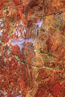 Images Dated 7th June 2013: Large, naturally polished rock with lichen. Lower Deschutes River, Central Oregon, USA