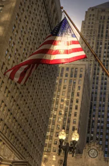 Images Dated 4th October 2020: LaSalle street in downtown Chicago Illinois