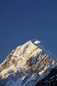Mountain Peak Prints: Late light on Aoraki Mount Cook, Mackenzie Country, South Canterbury, South Island