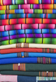 Images Dated 8th June 2010: Latin America, Guatemala, Antigua, Souvenir Textiles