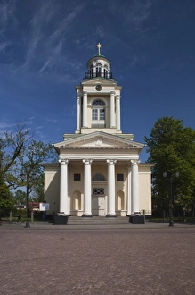 Latvia, Western Latvia, Kurzeme Region, Ventspils, Town Hall Square, Nicholas Evangelical