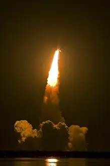 Golden Prints: Launch of the Space Shuttle Endeavour for STS-123 mission to the International Space Station