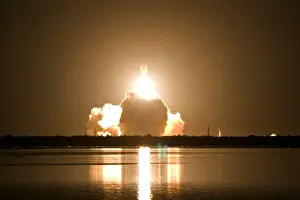 Images Dated 10th March 2008: Launch of the Space Shuttle Endeavour for STS-123 mission to the International Space Station