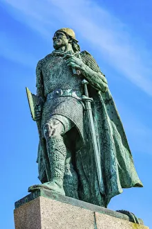 Leifur Eriksson Statue Highest Hill, Reykjavik, Iceland