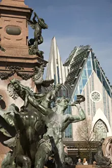 University Prints: LEIPZIG18820-2012-BARTRUFF. CR2 - Detail of monument in center of Augustus Plaza