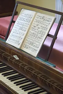 Leipzig Prints: LEIPZIG18952-2012-BARTRUFF. CR2 - A Mendelssohn composition on piano in Mendelssohn House Museum