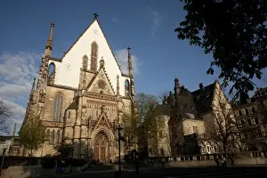 Classical Prints: LEIPZIG19036-2012-BARTRUFF. CR2 - Front entrance view of historic St. Thomas Church