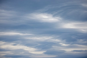 Puffy Prints: Lenticular clouds, Lake Clark National Park and preserve, Alaska