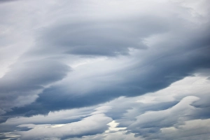 Puffy Prints: Lenticular clouds, Lake Clark National Park and preserve, Alaska