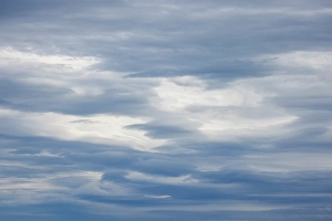 Puffy Prints: Lenticular clouds, Lake Clark National Park and preserve, Alaska