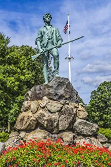 Lexington Minute Man Patriot Statue, Lexington Battle Green, Massachusetts