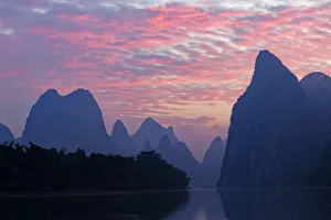 Li River at sunrise, near Xingping, China