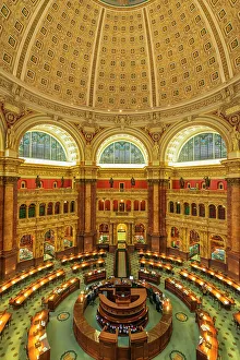 Stained Glass Prints: The Library of Congress, Washington, D.C, USA