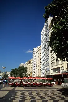 Celebrate Prints: Life in Brazil world famous Copabana walkway in Rio de Janeiro holiday