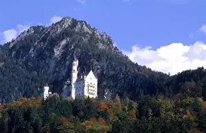 Neuschwanstein Prints: Life in Germany in Bavarian Alps a different view of the famous Neuschwanstein castle