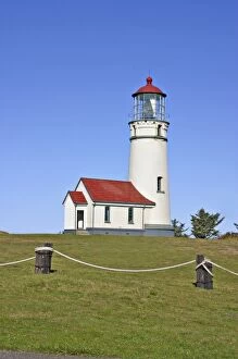 Lighthouse in Cape Blanco State Park near Port Orford Oregon