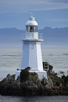 Tasmania Prints: Lighthouse, Entrance Island, Hells Gates, Entrance to Macquarie Harbour, Western Tasmania