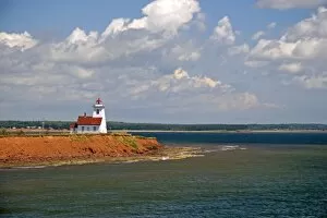 Lighthouse at North Umberland on Prince Edward Island, Canada