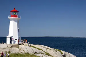 Images Dated 6th August 2006: Lighthouse at Peggys Cove, Nova Scotia, Canada