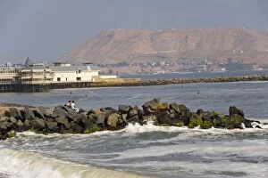 Lima, Peru. Miraflores, one of the beaches just minurtes outside of central Lima