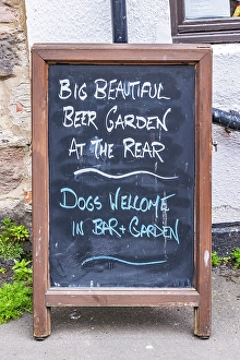 Chalkboard Prints: Lindisfarne, Holy Island, Berwick-upon-Tweed