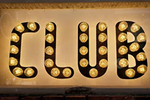 Lisbon Prints: Lisbon, Portugal. Club sign