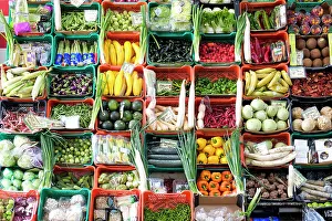 Choice Prints: Lisbon, Portugal. Fresh produce on display at local farmers market