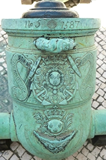 Images Dated 2nd January 2024: Lisbon, Portugal. Detail of old canon