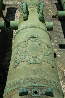 Images Dated 2nd January 2024: Lisbon, Portugal. Detail of old canon
