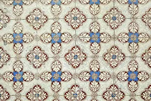 Lisbon Prints: Lisbon, Portugal. Traditional Portuguese Azulejo ceramic tiles