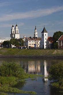 Images Dated 27th May 2010: Lithuania, Central Lithuania, Kaunas, Old Town and Nemunas riverfront, morning