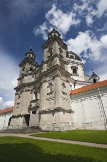 Lithuania Prints: Lithuania, Central Lithuania, Kaunas-area, Pazaislis Monastery, exterior