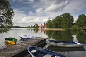 Images Dated 24th May 2010: Lithuania, Trakai, Trakai Historical National Park, Island Castle on Lake Galve