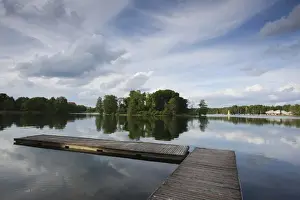 Images Dated 24th May 2010: Lithuania, Trakai, Trakai Historical National Park, Lake Galve, boats