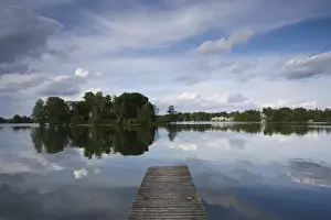 Images Dated 24th May 2010: Lithuania, Trakai, Trakai Historical National Park, Lake Galve, boats