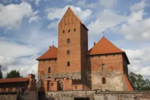 Lithuania, Trakai, Trakai Historical National Park, Island Castle on Lake Galve