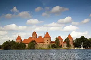 Lithuania, Trakai, Trakai Historical National Park, Island Castle on Lake Galve