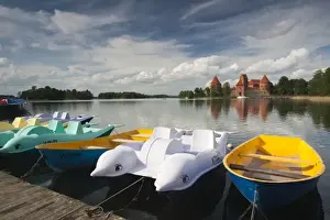 Lithuania, Trakai, Trakai Historical National Park, Island Castle on Lake Galve