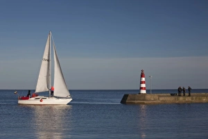 Images Dated 29th May 2010: Lithuania, Western Lithuania, Curonian Spit, Nida, sailing harbor