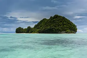 Palau Prints: Little island in the Rock islands, Palau, Central Pacific