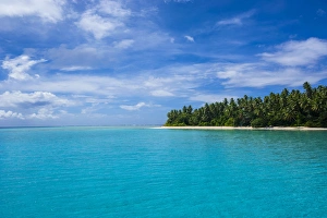 Little islet in the Ant Atoll, Pohnpei, Micronesia
